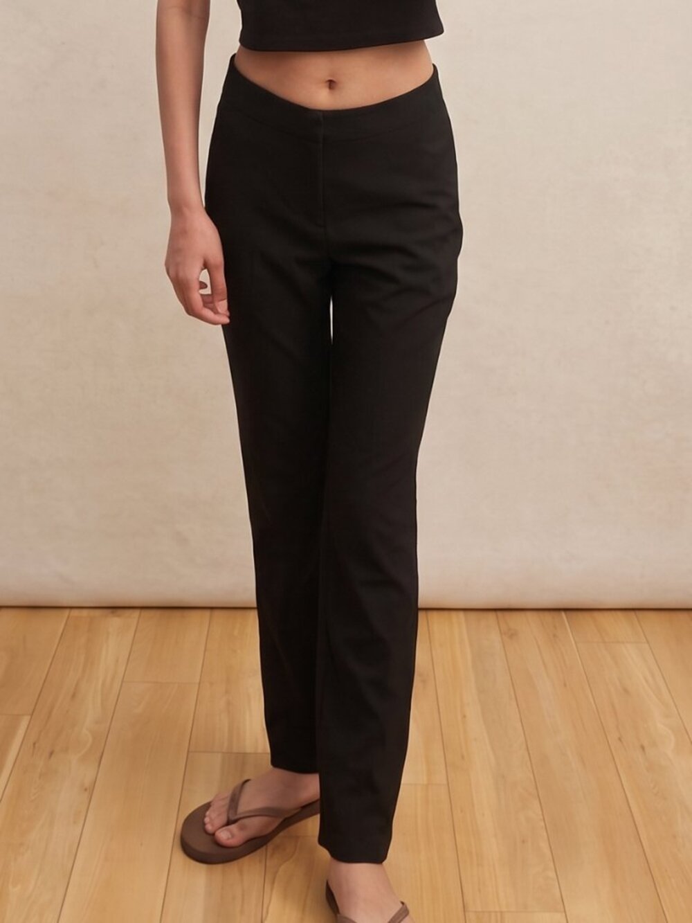 M&S Collection Black Slim Ankle Trousers – UK 6 / US 2 / EU 34
